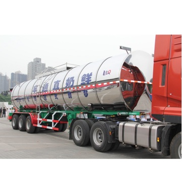 Transport truck milk tank