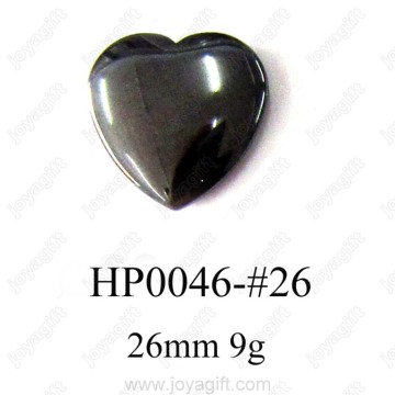 Hematite Heart Pendant 26MM