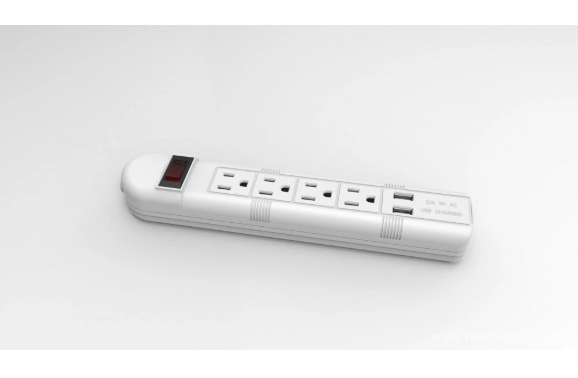 PC safe household four-way extension socket with USB