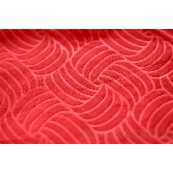 Natural Friendly Embossed Polyester Fabric