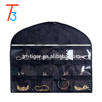 Popular Quality PU cosmetics bag case lace black cheap makeup bag