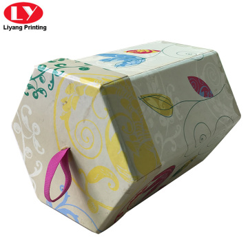 Cardboard Hexagonal Gift Box Printing