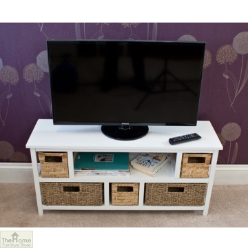 Seagrass Basket Cheap Living Room Wooden TV Cabinet Designs
