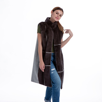 Woman Fur Cashmere vest