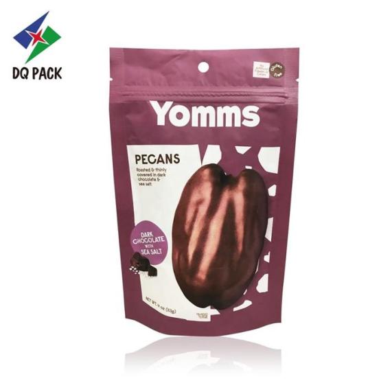 SNACK FOOD PRINTING PACKAGING PECANS ZIPPER DOYPACK