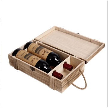 Gift wooden wine box