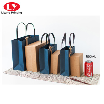 Colorful shopping gift paper bag with custom logo