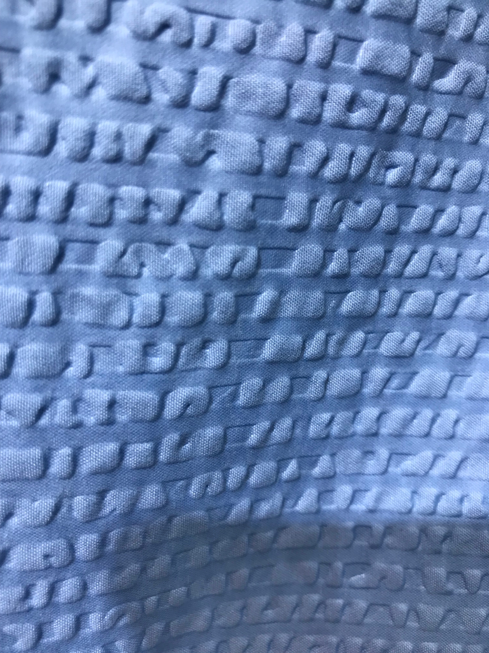 Brushed Dyed Seersucker Bubble Fabric