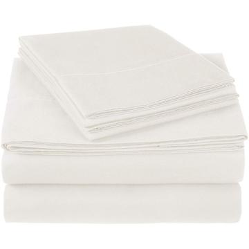 4PCS 400TC Cotton Saten Bedding Sheet Set