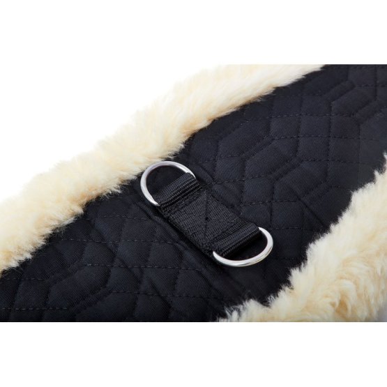 Sheepskin Western Saddle Girth D Ring Quilted Cotton