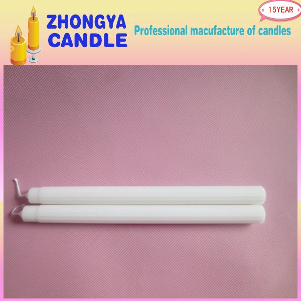 White Color Paraffin Wax Making Fluted Candle