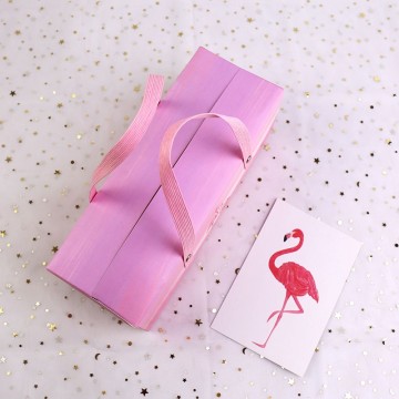 Flamingo pattern swiss roll packaging box