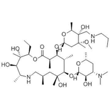 1-Oxa-6-azacyclopentadecan-15-one,13-[[2,6-dideoxy-3-C-methyl-3-O-methyl-4-C-[(propylamino)methyl]-a-L-ribo-hexopyranosyl]oxy]-2-ethyl-3,4,10-trihydroxy-3,5,8,10,12,14-hexamethyl-11-[[3,4,6-trideoxy-3-(dimethylamino)-b-D-xylo-hexopyranosyl]oxy]-,( 5725122