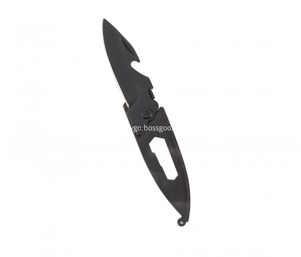 Black Folding Knife with EDC