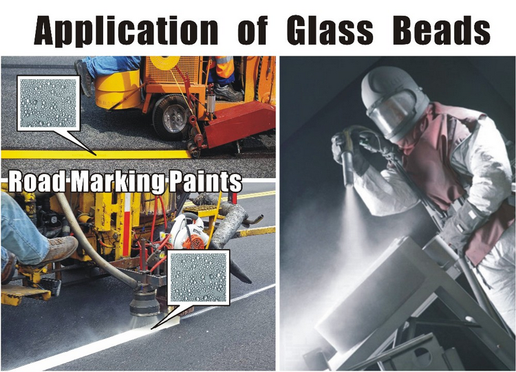 application of micro glass beads