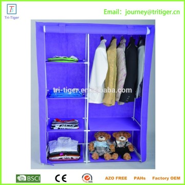 Double Door Clothes Closet Wardrobe cabinet with space-saving design