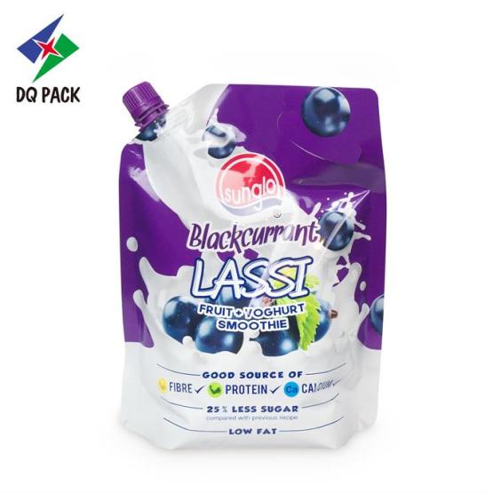 Juice Packaging Spout Customized Pouch For Yogurt