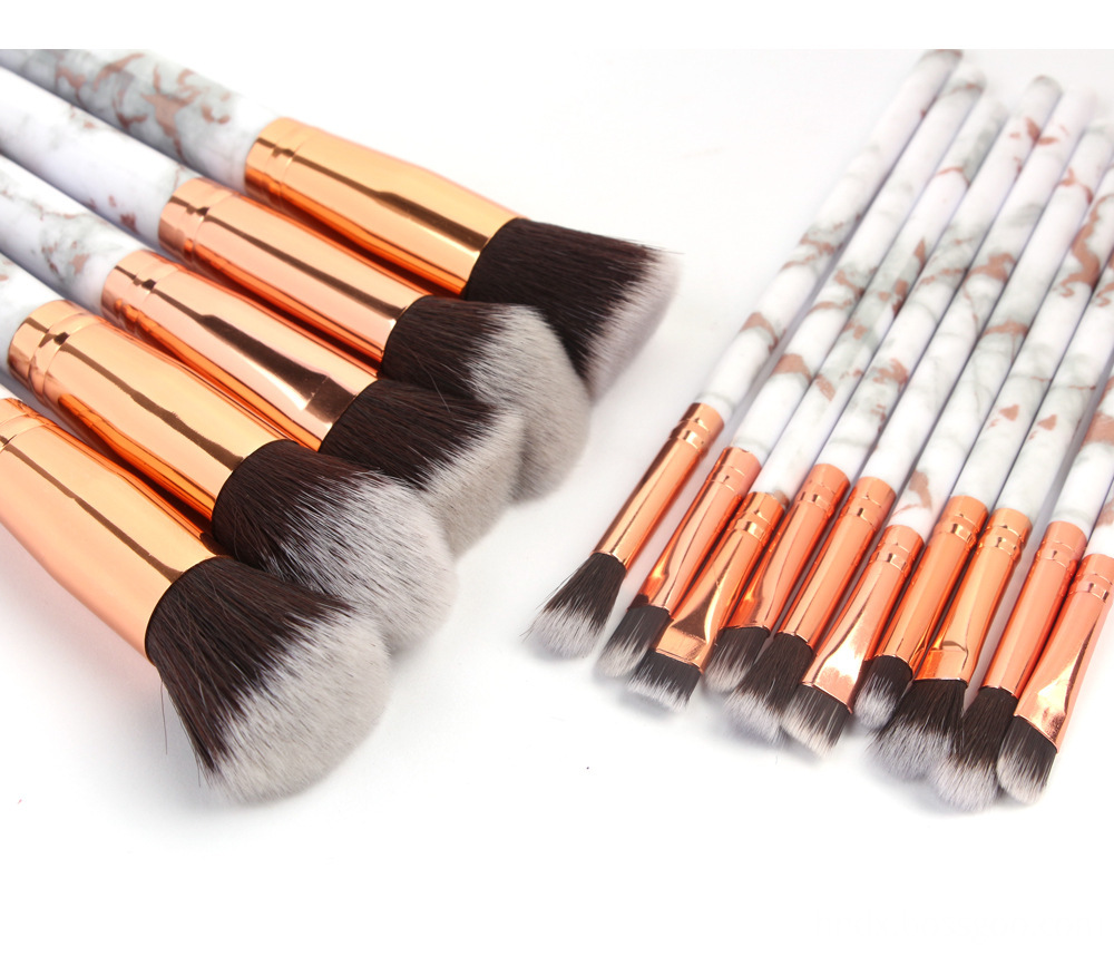 15 Pcs Marble Makeup Brush Set 2