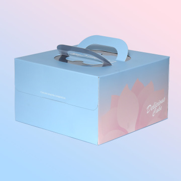 Cardboard box for cake packaging