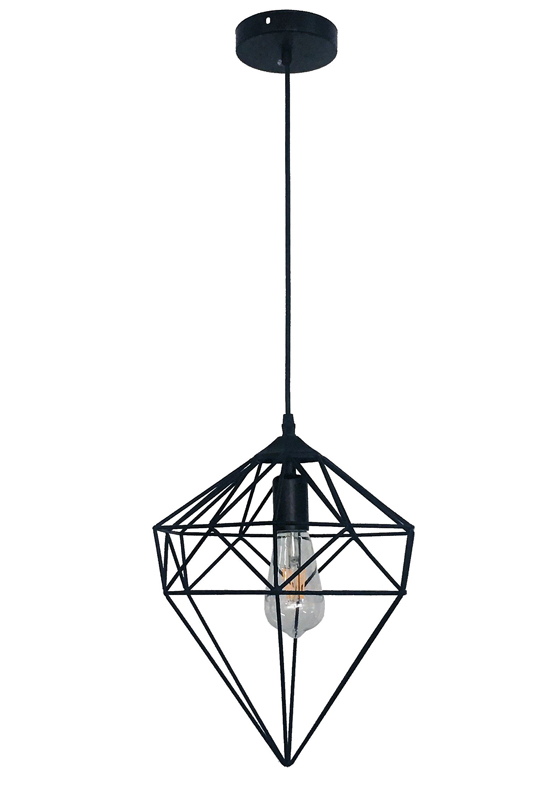 Geometric Light Off Black