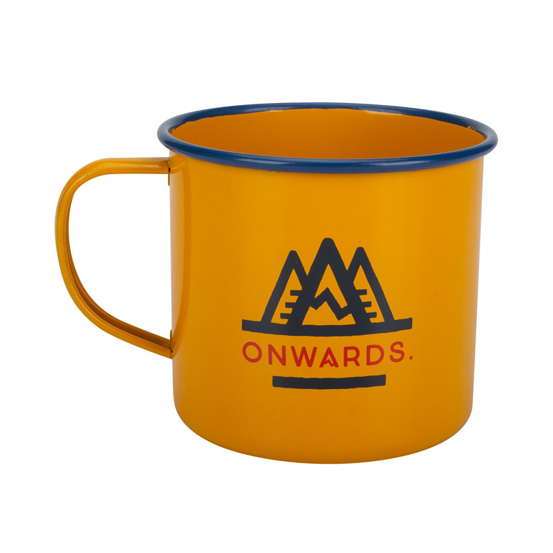 Yellow Enamel Coffee Mug
