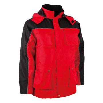Red with black Winter Jacket