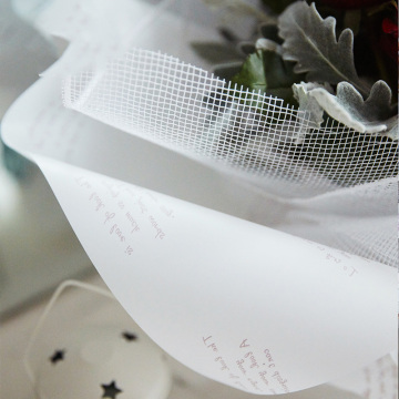 Chinese elegant flower wrapping paper with english words