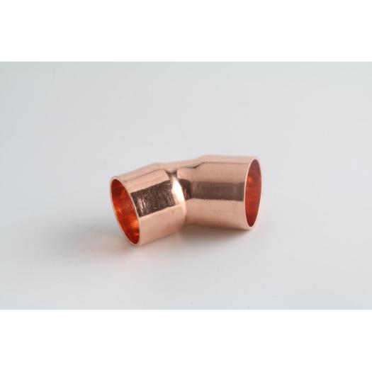 Copper end feed fitting 45 elbow