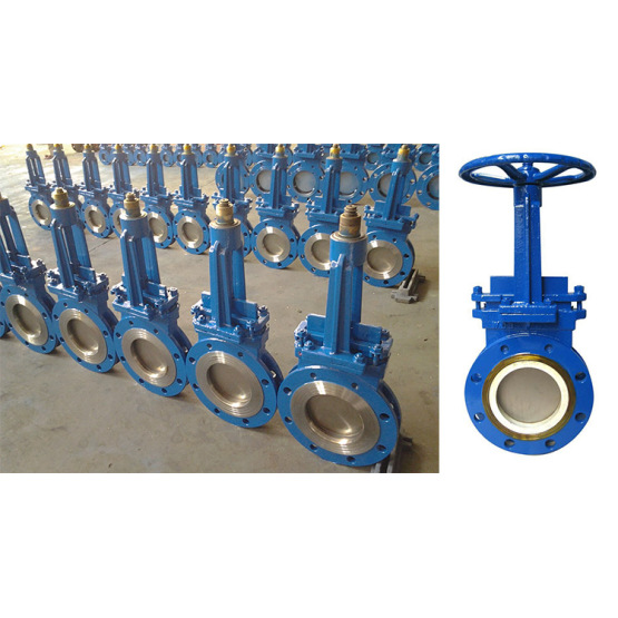 Flange type knife  valve