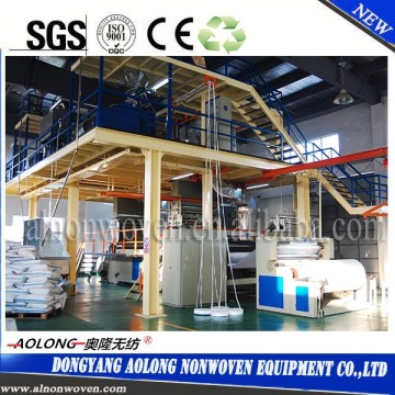 AL-1600SS 1.6m double beam PP spunbond non woven fabric making machine for Operation suit, Mask
