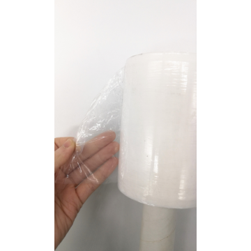 White handle stretch wrap film