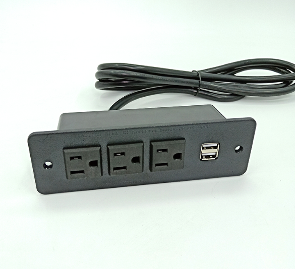 3 Sockets and USB Ports Power Strip