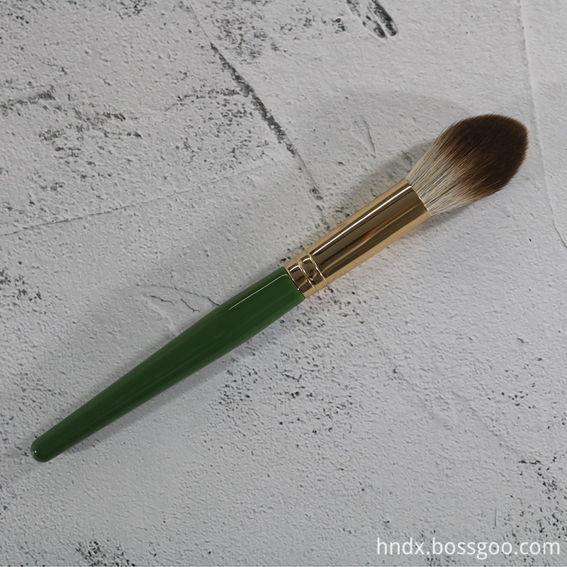  Green Natural Hair Makeup Brushes Kit