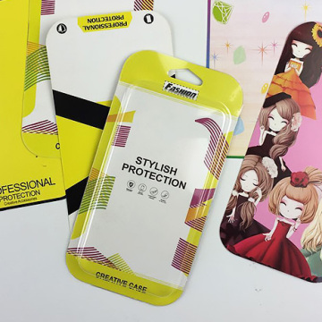 Fashion Yellow Phone Case Box with Hook