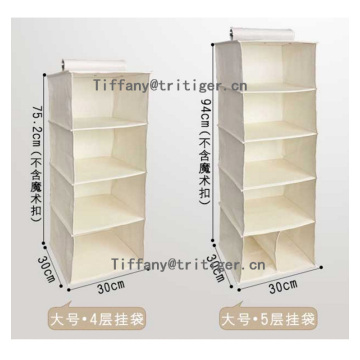 4 6 shelf foldable clothes hanging Closet organizer