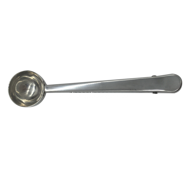 Stainless Steel Coffee Scoop With Clip 2