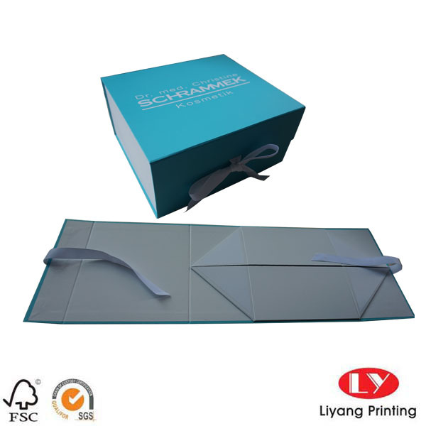 Flat pack luxury gift box packaging foldable