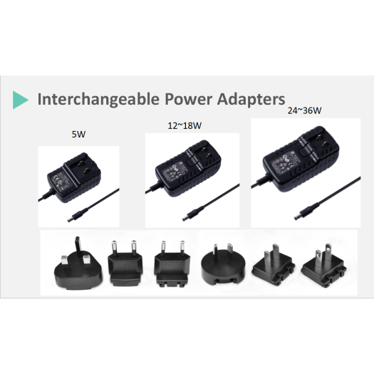 15V 3A Detachable AC Plug Power Adapter