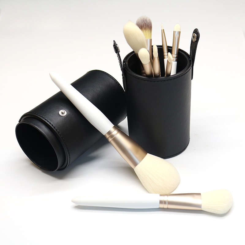 White makeup brush suit