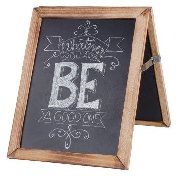 Rustic Wood Collapsible Double Sided Chalkboard Sign