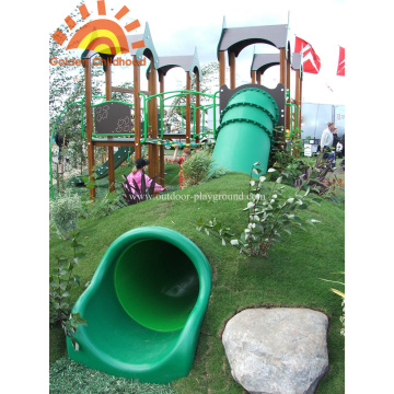 Outdoor Straight Playground Tube Slide For Sale