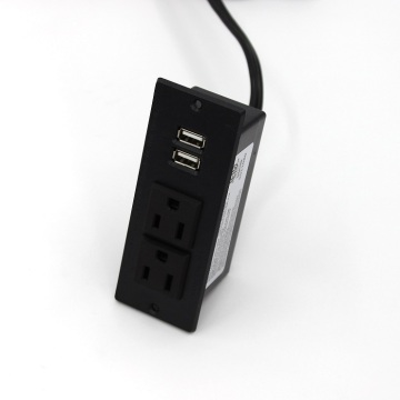 Dual Power Outlet With 2USB Ports For Furniture&Office