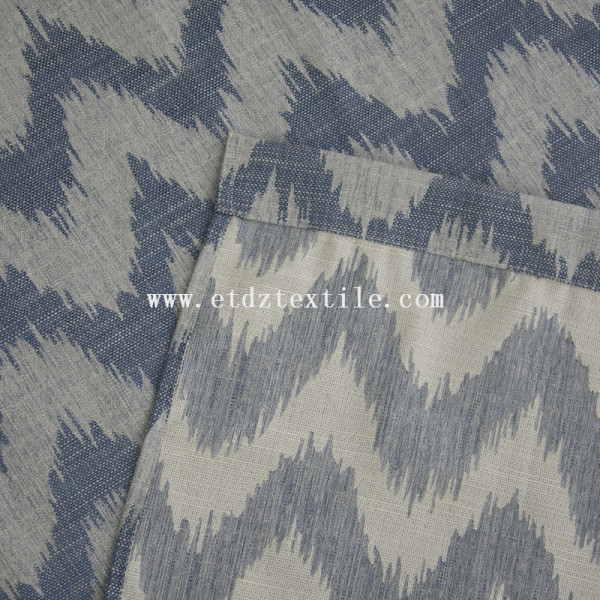 linen cheap pirce fabric curtain 6004-2