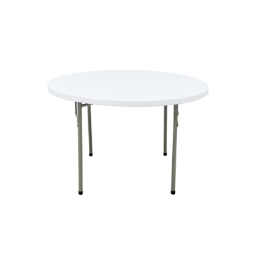 4ft round folding plastic outdoor table