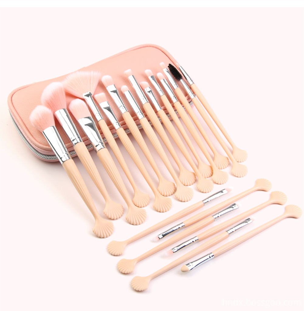 20 Pcs Shell Makeup Brushes Set 10