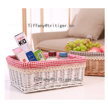 Wholesale custom willow material hottest sale wicker basket for desk