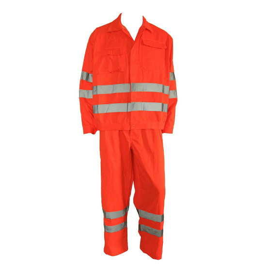 Orange Hi Vis Fireproof Work Suit