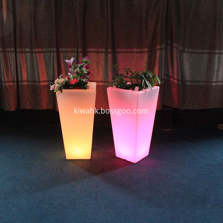 Party Decoration Light Up Led Flower Pots