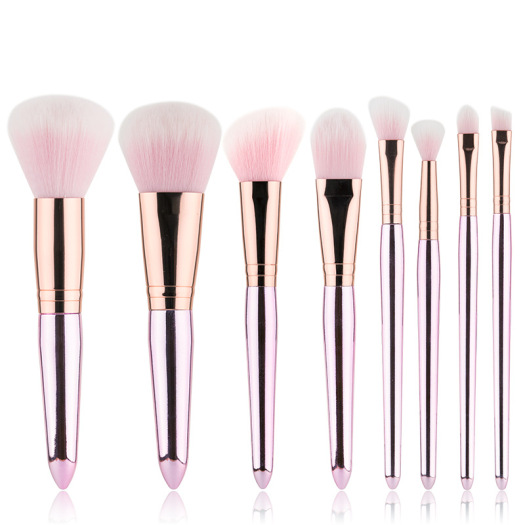 professional pink makeup brushes synthetic