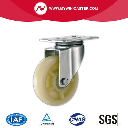 White PP Light Duty Industrial Caster